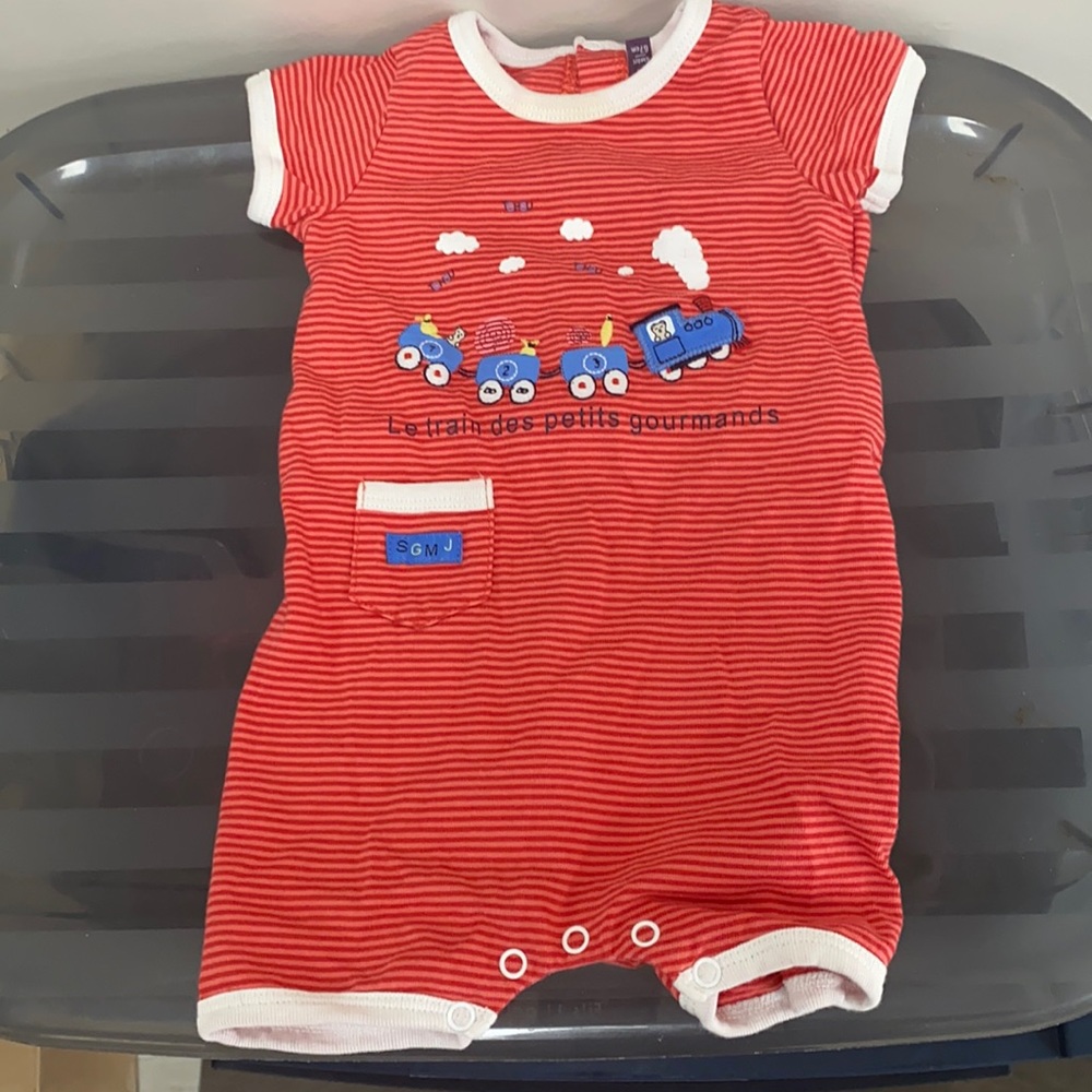Sergent Major Infants “ The Train For Little Gourmets” One Piece, Size 6M